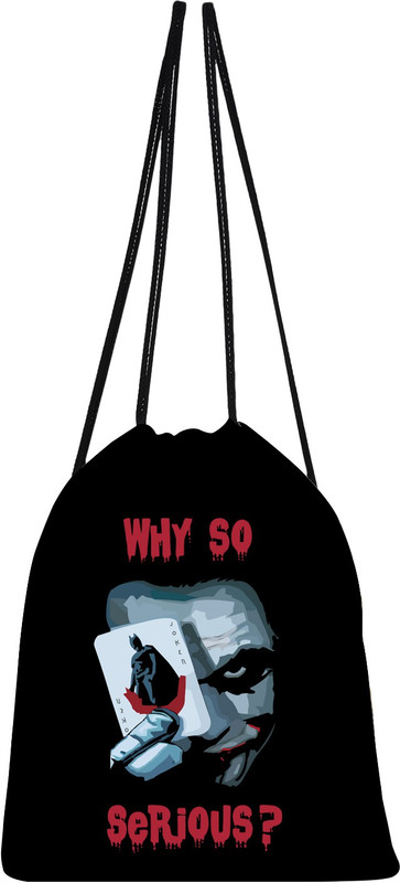 shree saavi Why So Serious 5 L Backpack(Black)