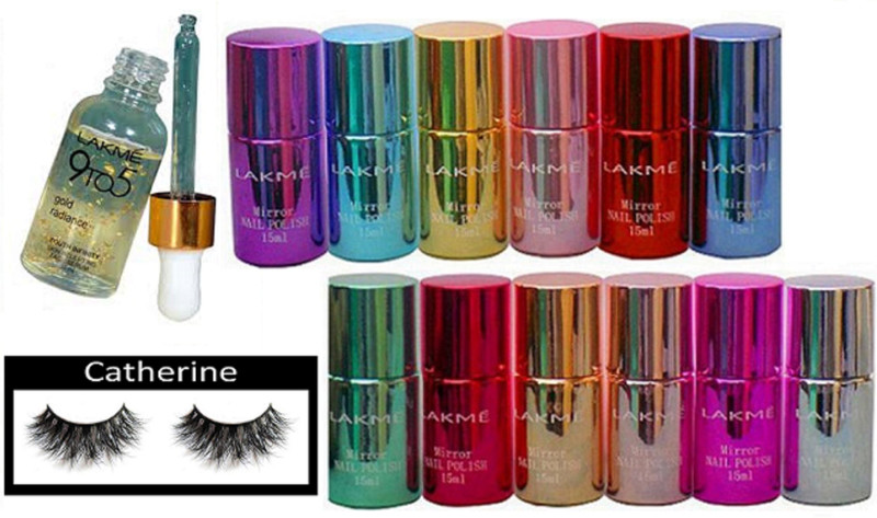 catherine Eyelashes With Gold Radiance Face Serum(14 Items in the set)