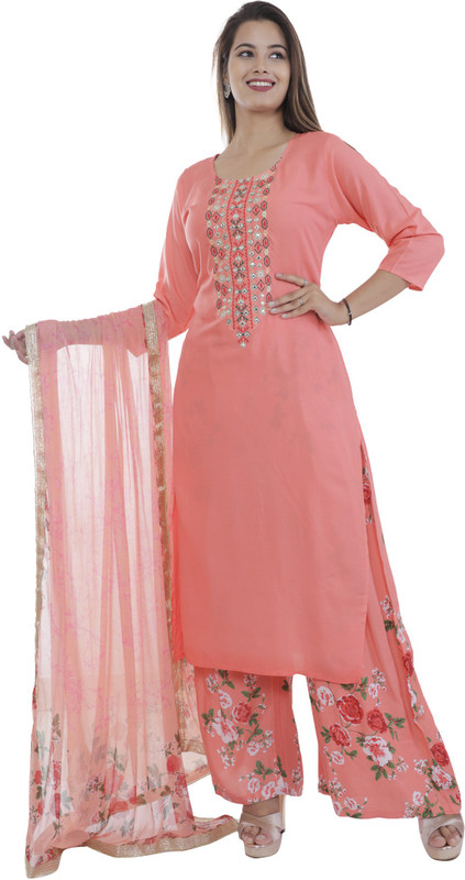 FABRIVA Women Kurta and Palazzo Set FABRIVA Women Kurta and Palazzo Set