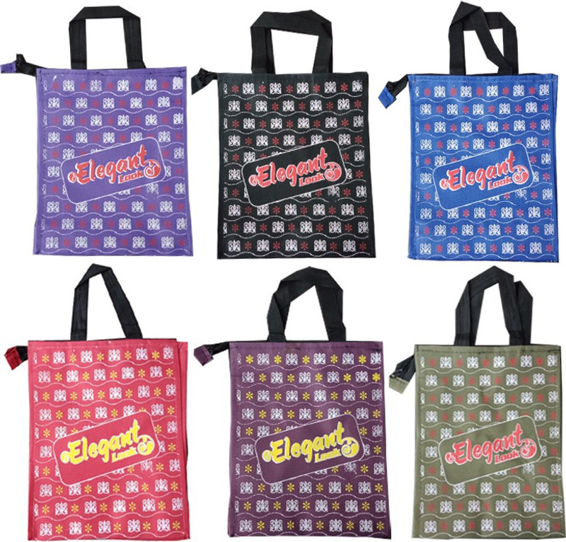 velitebags Look Lunch Bag, Shopping Bag, Reusable Bag (Set of 12 Pieces) Pack of 12 Grocery Bags(Multicolor)