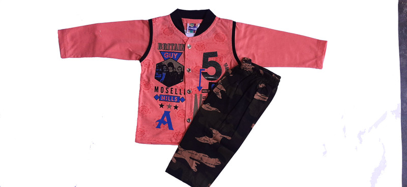 fashion pari Boys Casual T-shirt Pant(Pink)