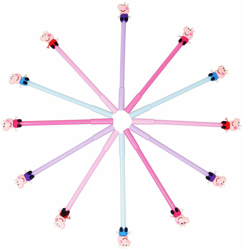 poksi peppa pig Gel Pen(Pack of 12)