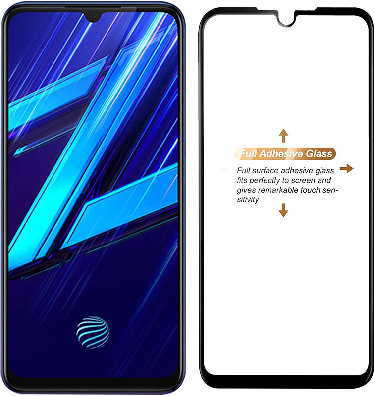 ajd Edge To Edge Tempered Glass for Vivo Z1x(Pack of 1)