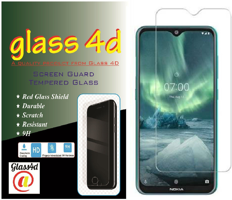 glass 4d Screen Guard for Nokia 7.2(Pack of 1)