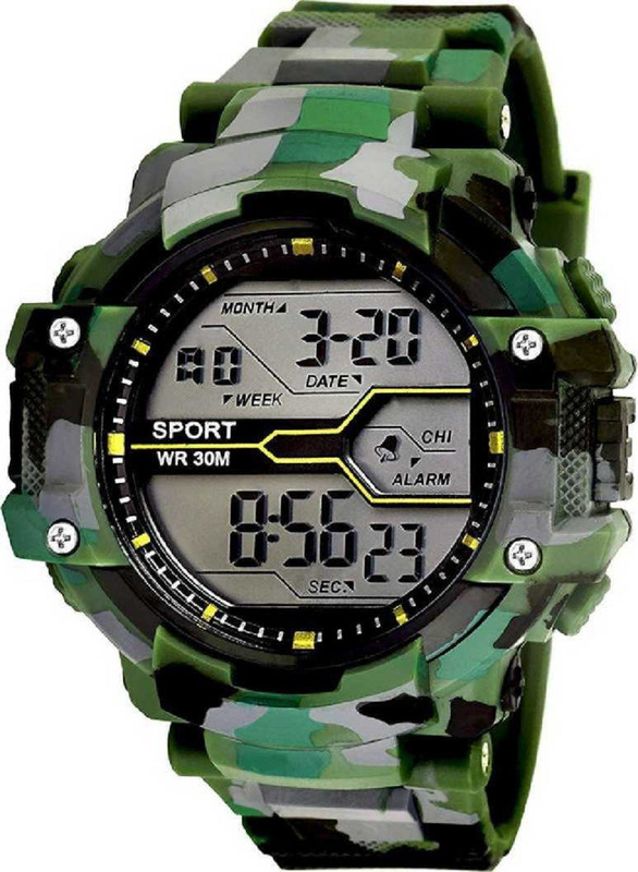 shiv impex unique stylist Army multi color dial Digital Watch  - For Men