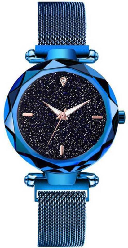 dda NEW BLUE MAGNET LOCK WATCH Analog Watch  - For Girls