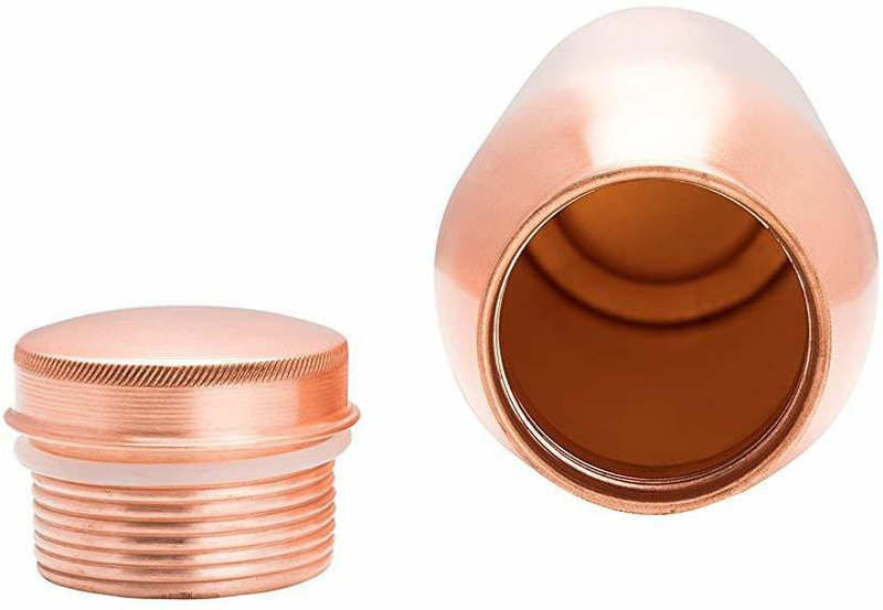 conncect india copper bottle 01 1000 ml Bottle(Pack of 1, Copper)