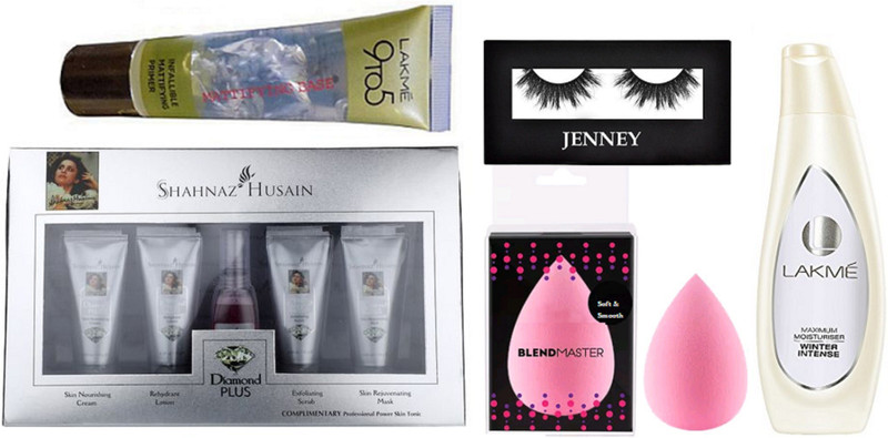jenney Eyelashes, Diamond Facial kit|, Winter combo(5 Items in the set)