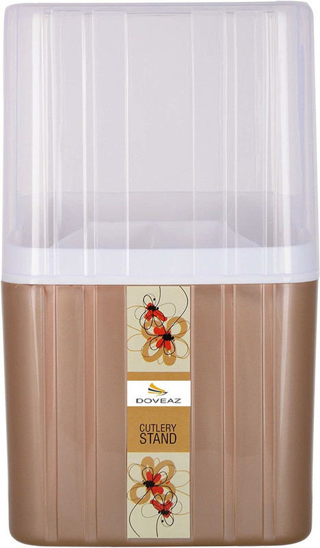 doveaz Empty Cutlery Holder Case(BROWN  Holds 1 Pieces)