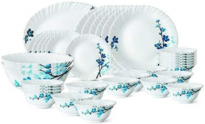 fiori Pack of 33 Dinner Set(Porcelain, Glass)