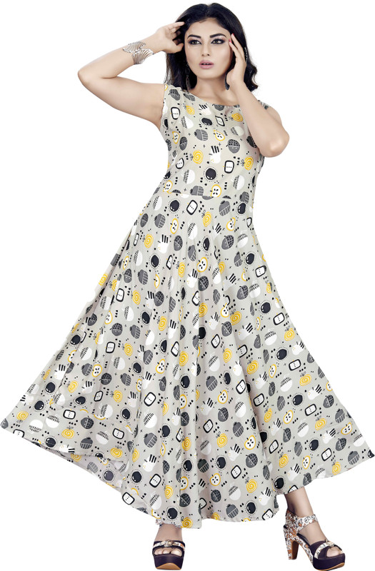 HSFS Women Maxi Multicolor Full Length Dress