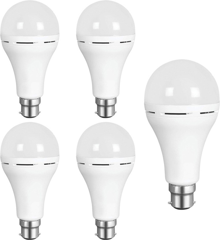 indiabulls 9 watt led Bulb 5 Emergency Light(White)