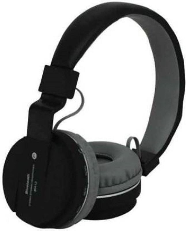 stacy Headphone With FM, SD Card Slot (BLACK) Bluetooth Headset with Mic(Black, On the Ear)