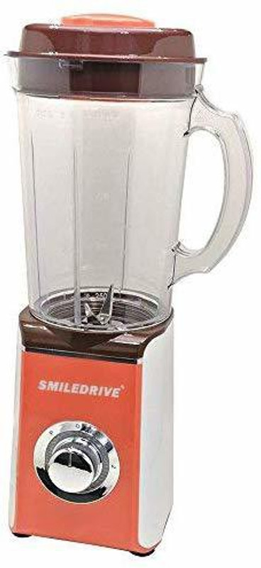 Smiledrive High Torque Mixer, Blender, Smoothie-maker, Ice-crusher with 2 speed settings & 1150 ml Jar 380 W Mixer Grinder(Orange, 1 Jar)
