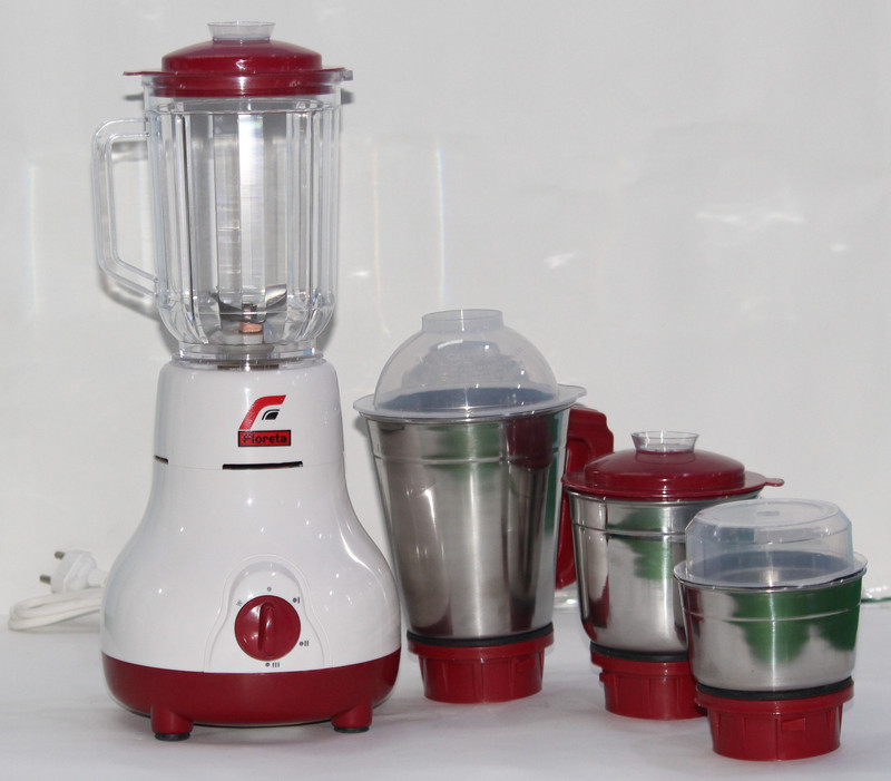 floreta MIXER GRINDER FIM-503 M 500 Mixer Grinder(White, Red, 4 Jars)