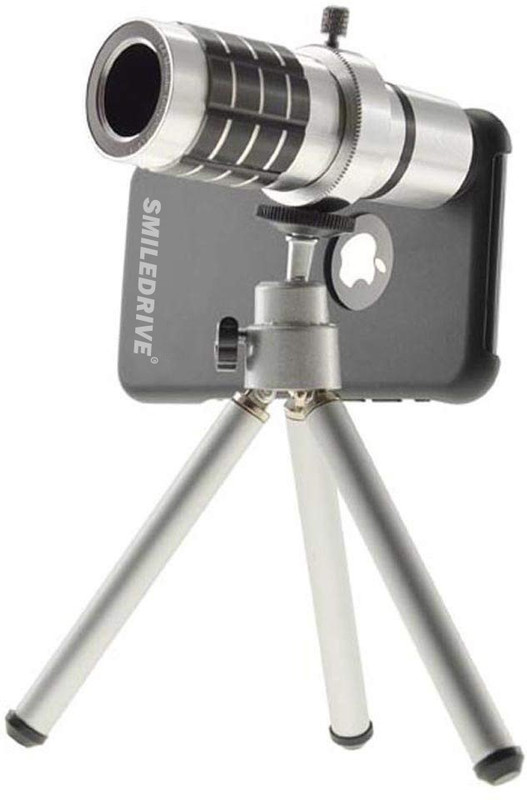 Smiledrive 12x Optical Zoom Lens With Mobile Tripod Iphone 6, 6S Mobile Phone Lens