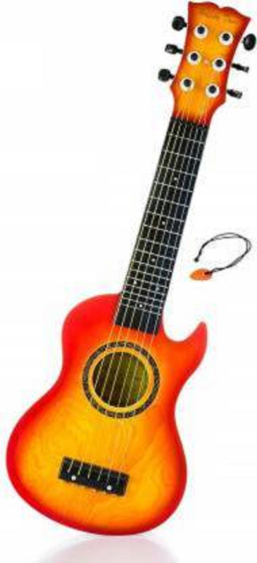 shubhcollection Guitar Toys For Kids Fully Functional With Pick|6 String(Multicolor)