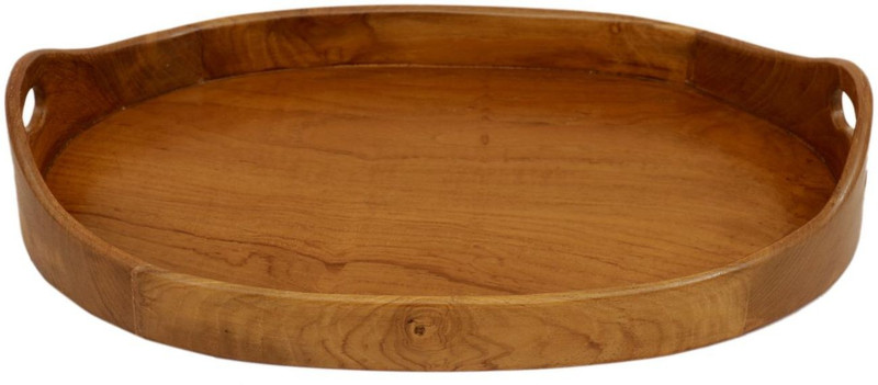 woodsala Teak Wood Medium Oval Tray