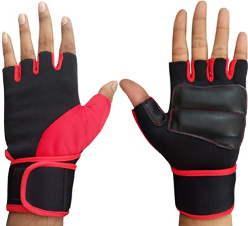 Snipper Lycra 106 Gym Gloves With Wrist Support (Red) (Pack Of 1) Gym & Fitness Gloves(Green)