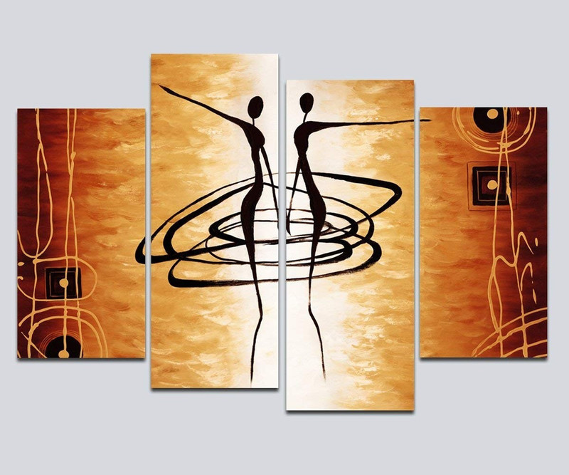 razwada Large Modern Art couple Love Theme wallpaper Poster Sticker HD Vinyl  Sticker(Pack of 1)