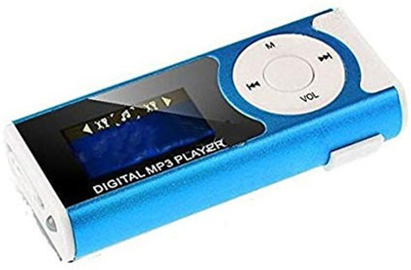kluzie Digital MP3 Player Music LED Screen with Stereo Sound earphone 32 GB MP3 Player(Blue, 1.04 Display)