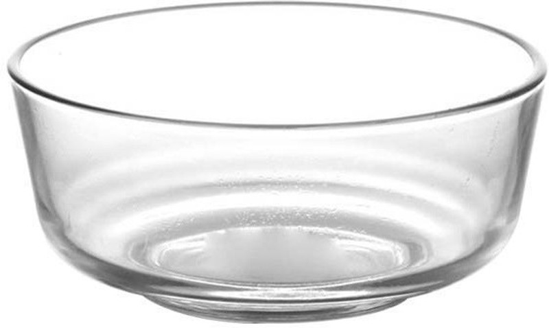IndusBay Borosilicate Glass Serving Bowl Set of 2 , Toughened Glass Mixing Bowl High Borosilicate Glass Serving Bowl . 500 ML Each(Pack of 2, Clear)