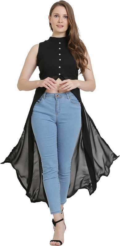 sangai its rare Women A-line Black Dress