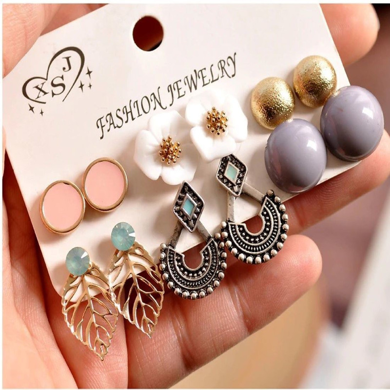 tedmei Khushi New fashion women's jewelry wholesale girl birthday party Stainless Steel Earring Set