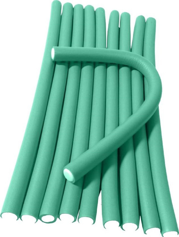 zingpang Hair Curling Flexi rods Curler Styling Hair Sticks Hair Curler(Green)