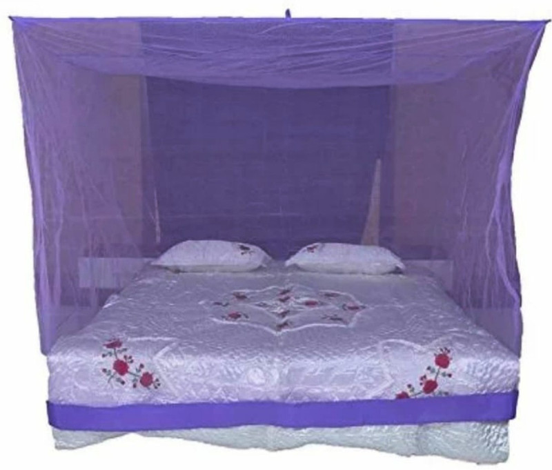 juglie Nylon Adults Double -bed-MOSQUITO Mosquito Net(Purple)