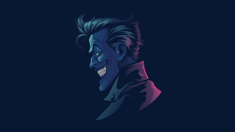 Joker sitcker poster Paper Print(12 inch X 20 inch, Rolled)