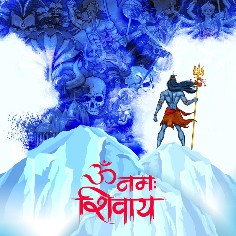KD om namah shivaya old Sticker Poster| Paper Print(18 inch X 12 inch, Rolled)
