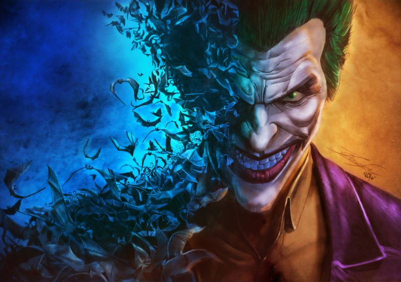 KD Joker sitcker poster|poster for room|anime poster|. Paper Print(12 inch X 18 inch, Rolled)