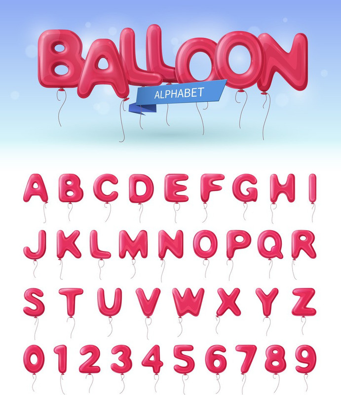 KD baloon alphabes Sticker Poster|Kids learnig poster|Alphabets and Numbers posters Paper Print(18 inch X 12 inch, Rolled)