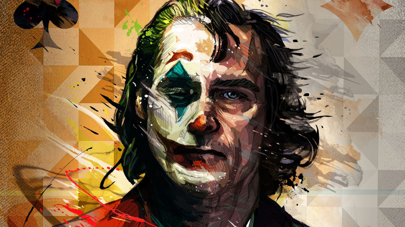KD Joker sitcker poster|poster for room Paper Print(18 inch X 12 inch, Rolled)