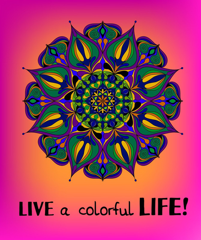 KD live a colorful life Poster|islamic poster| Paper Print(18 inch X 12 inch, Rolled)