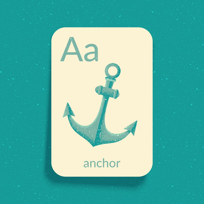 KD alphabet a for anchor Sticker Poster| Paper Print(18 inch X 12 inch, Rolled)