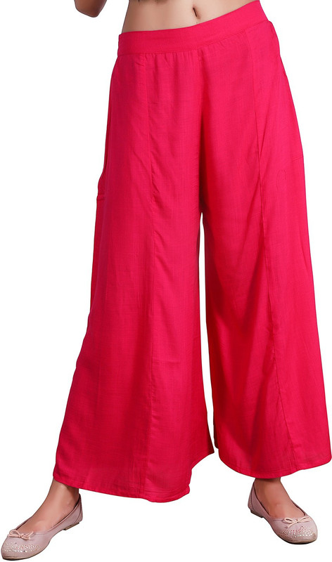 up2date Relaxed Women Red Trousers