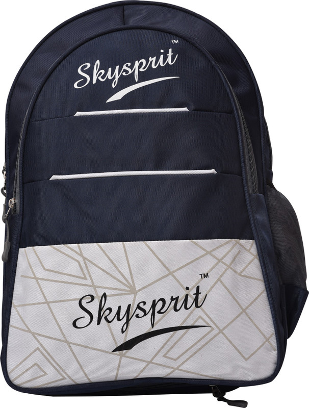 sky spirit casual with Rain cover unisex extra storage waterproof backpack (Blue) 30 L Laptop Backpack(Blue)