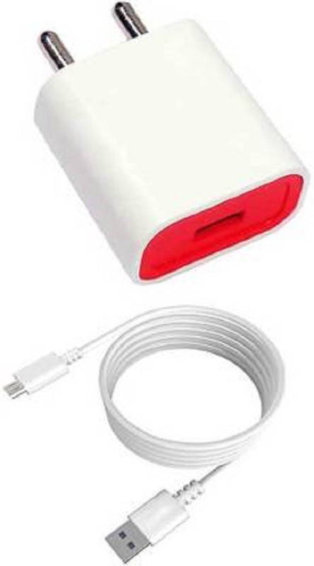 dolevas Micro USB Data Cable Mobile Charger (Red, White, Cable Included) Mobile Charger(Red)