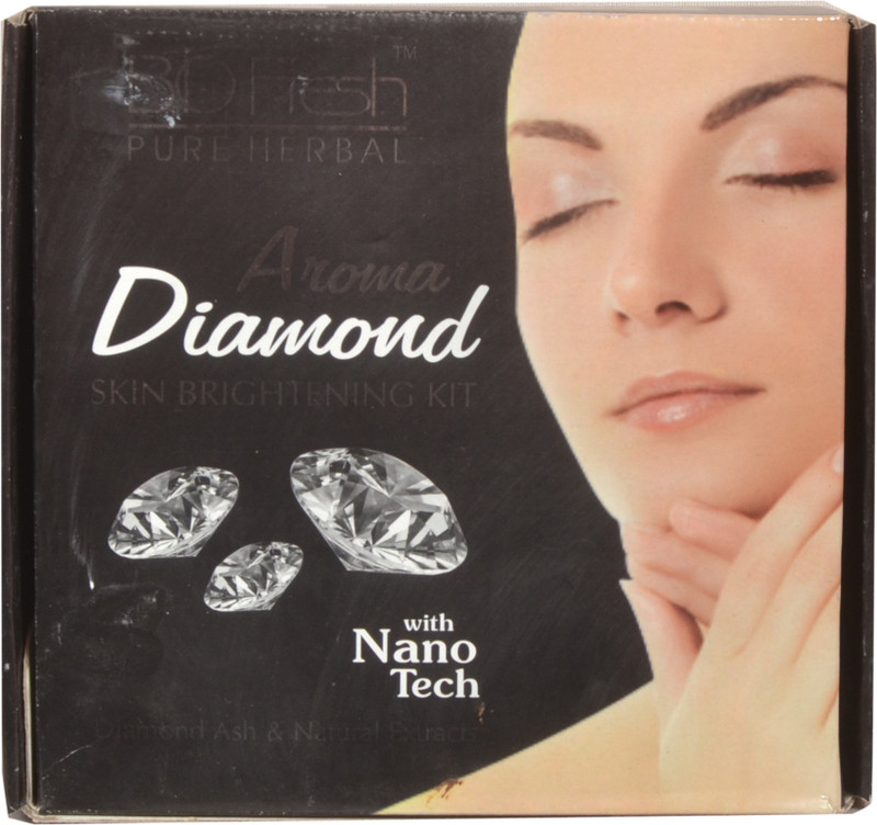 shanaz fashion BIOFRESH pure herbal aroma DIAMOND skin brightening kit with nano tech 250 g