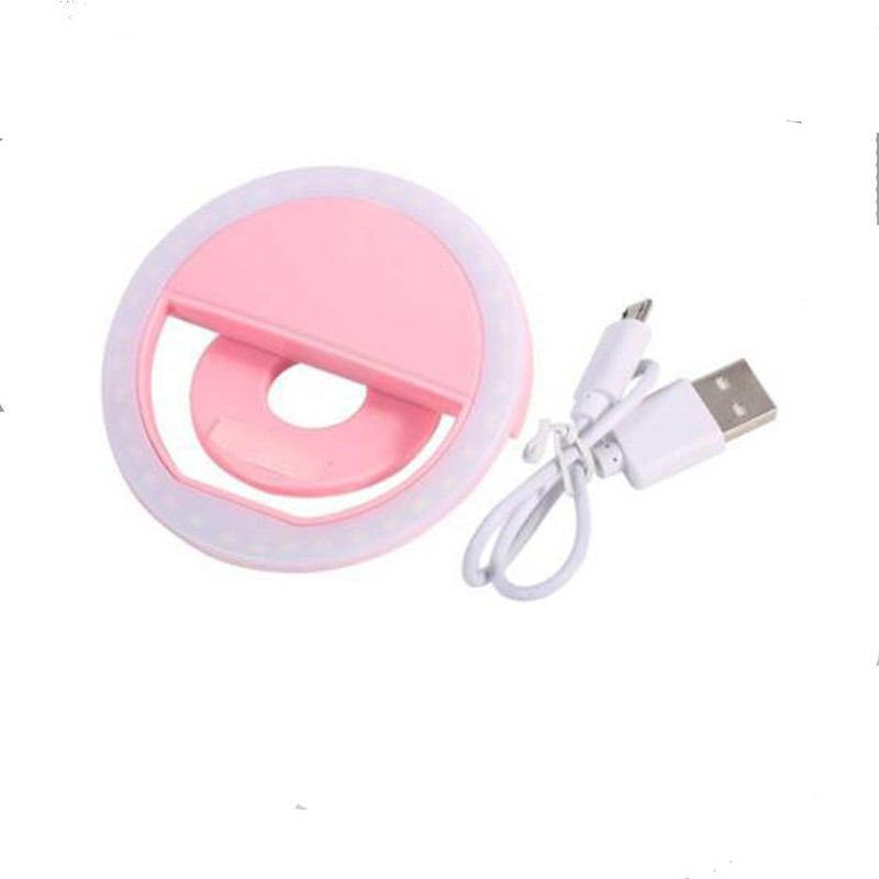 im bond Smart Rechargeable LED Selfie Flash Light For Musically Ring Flash(Pink)