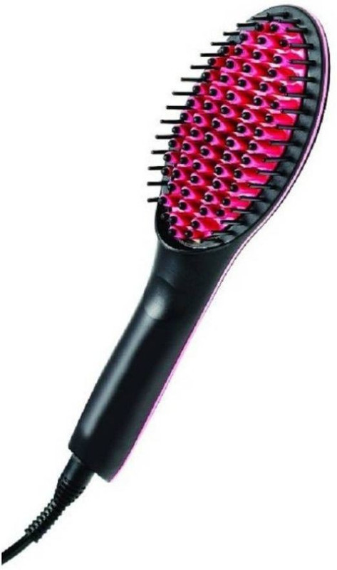 jackky Simply Straightener hair straightener Brush(Pack of 1) Simply Hair Straightener Straight Hair Straightener Brush(Multicolor)