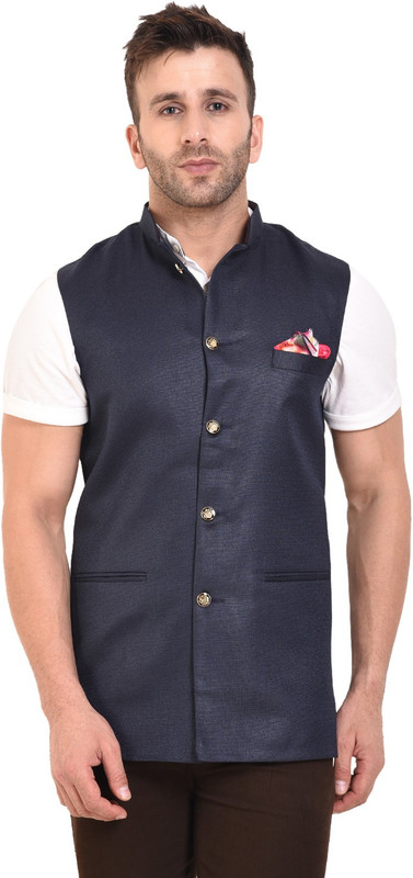 maximilian shop Sleeveless Solid Men's Jacket