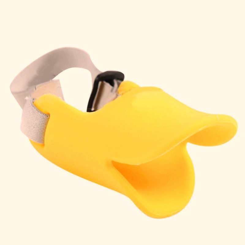Nema Duck Shape Anti Bite Muzzle Large Other Dog Muzzle(Yellow)