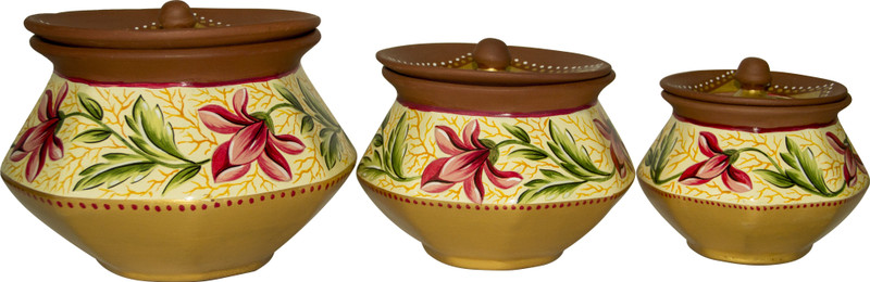 daiwiks design D#04 Handi 2 L, 1.5 L, 0.5 L with Lid(Earthenware)