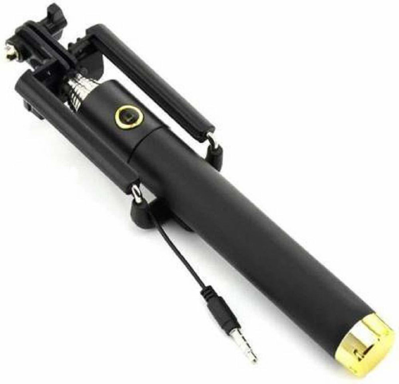 mabtech Cable Selfie Stick(Black, Remote Included)