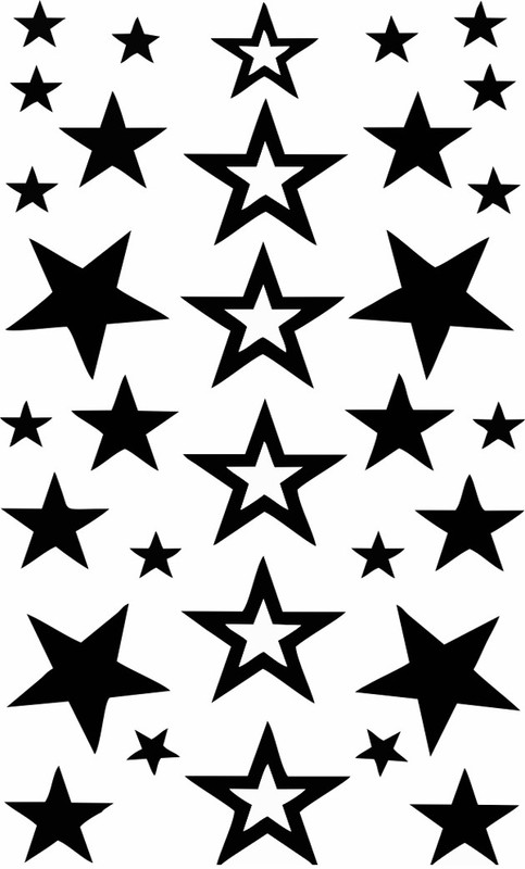 voorkoms Stars body tattoo(Stars body tattoo)