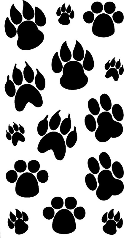 voorkoms Dog Foot Print Body Temporary tattoo(Dog Foot print body tattoo)