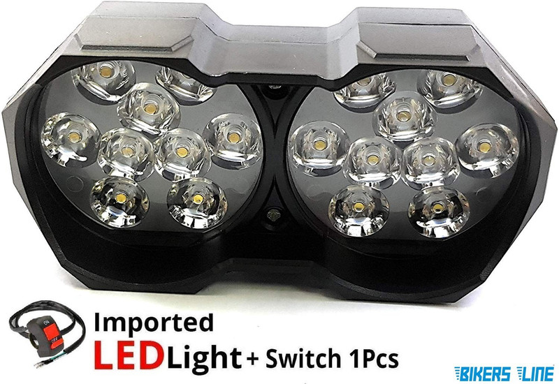 bikers line Tail Light, Fog Lamp, Reversing Light LED(Universal For Bike, Universal For Car)